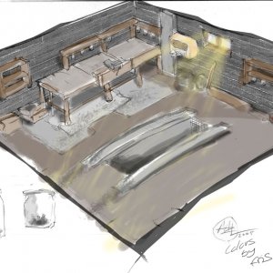 Coloured FW Concept art - Garage