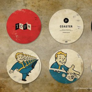 New Vegas pre-order coasters