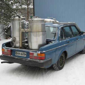 Gas Generator installed on a car