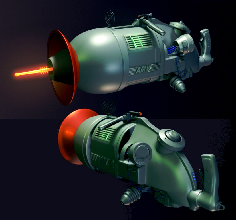 Fan Made Fallout - retrofiftyish Disintegrator render