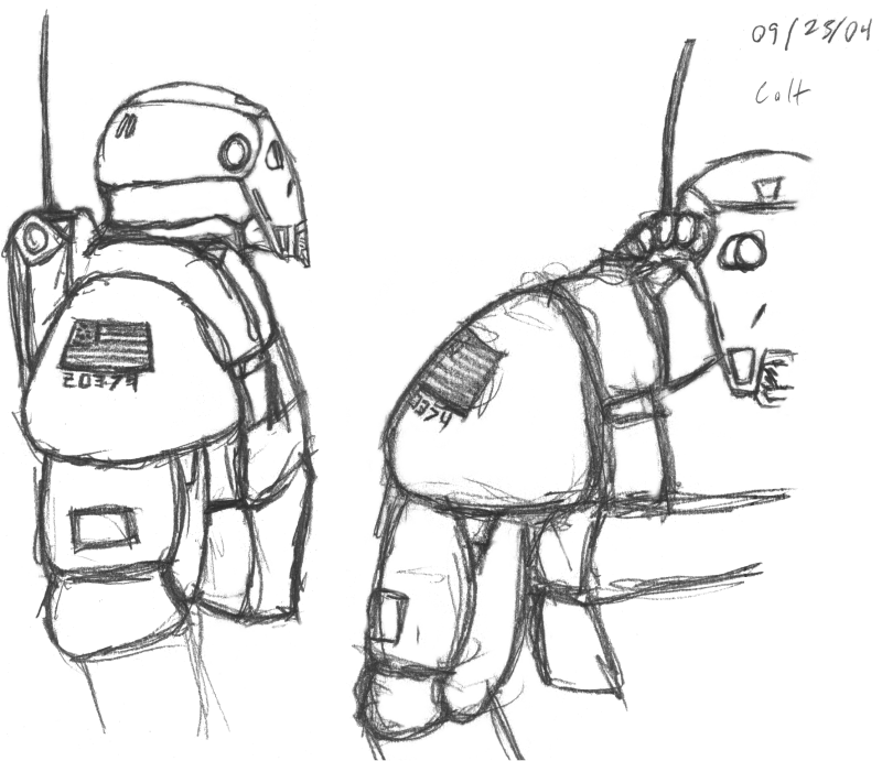 Light Power Armor sketch