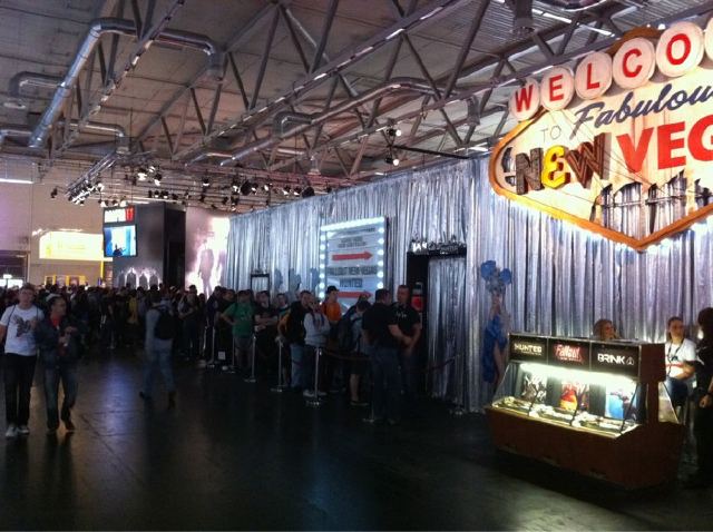 Line for New Vegas preview at GamesCom