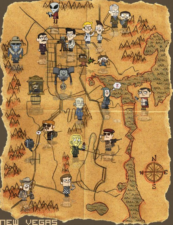 New Vegas world map