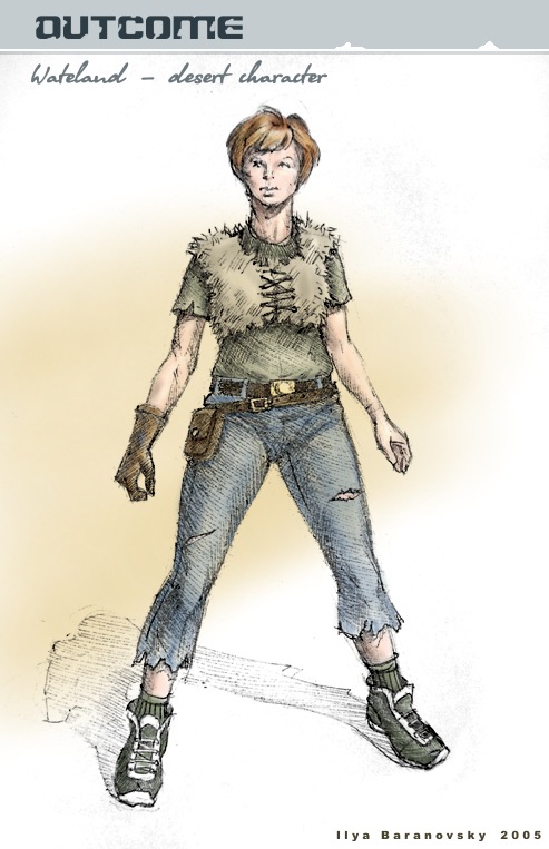 Outcome Concept Art - Wastelander Person