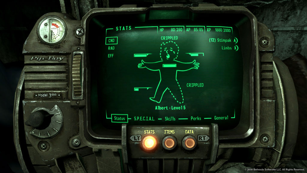 PipBoy health screen