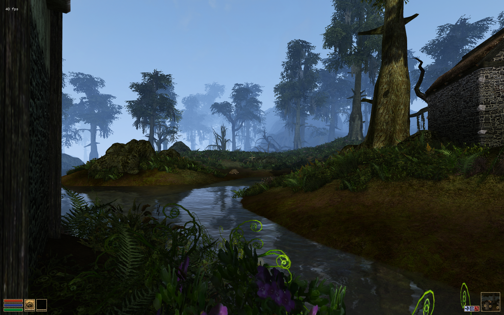 Screenshots from my install of Morrowind Graphic Overhaul