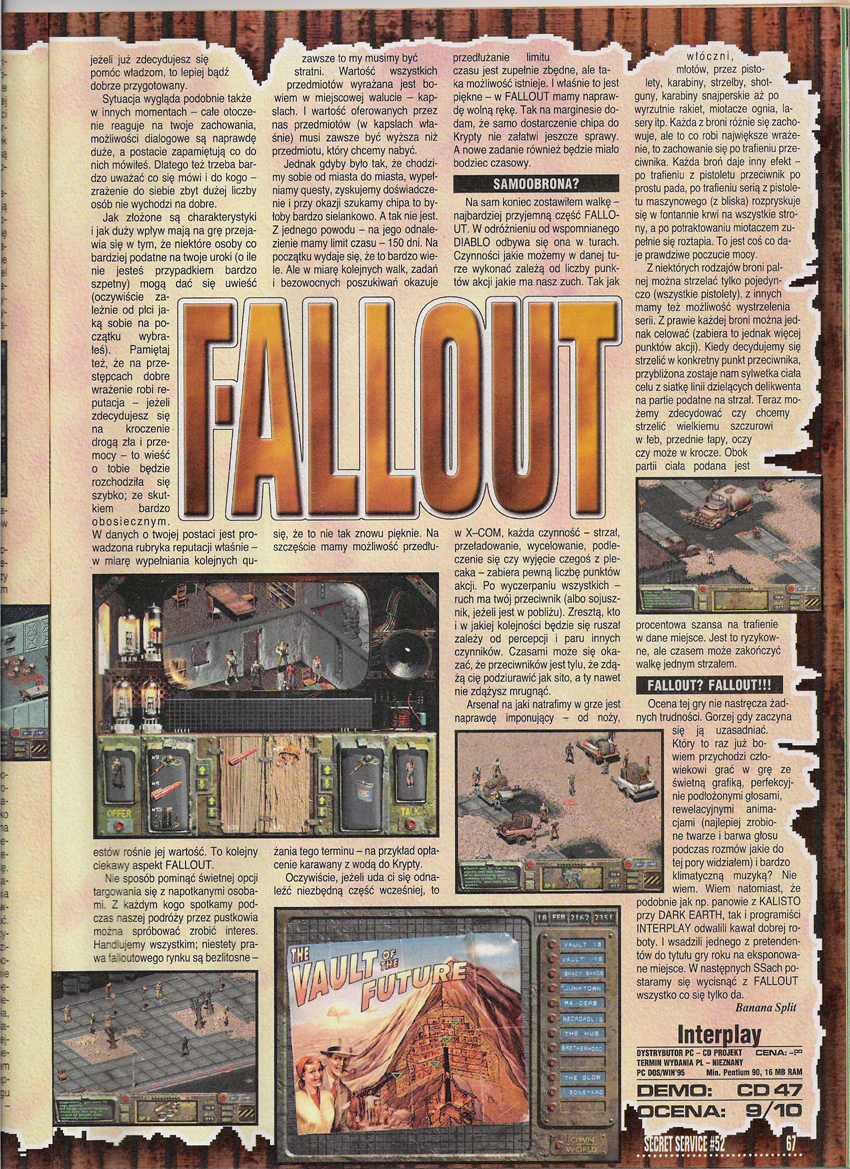 Secret Service Fallout review PL (1997)