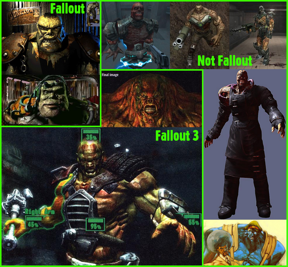 Super Mutant Comparison