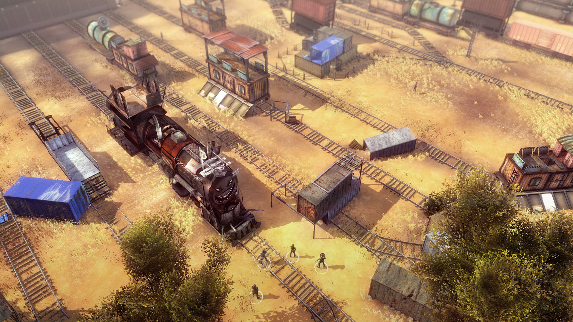 Wasteland 2 Screenshot - Train yard