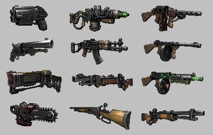 weapons of classic fallout