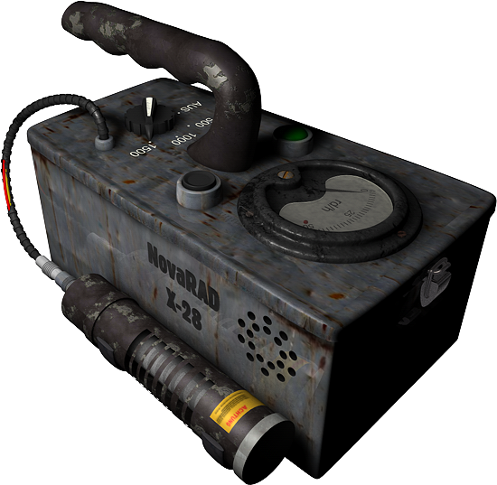 Zero Projekt geiger counter render